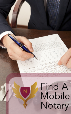 Notary signing documents